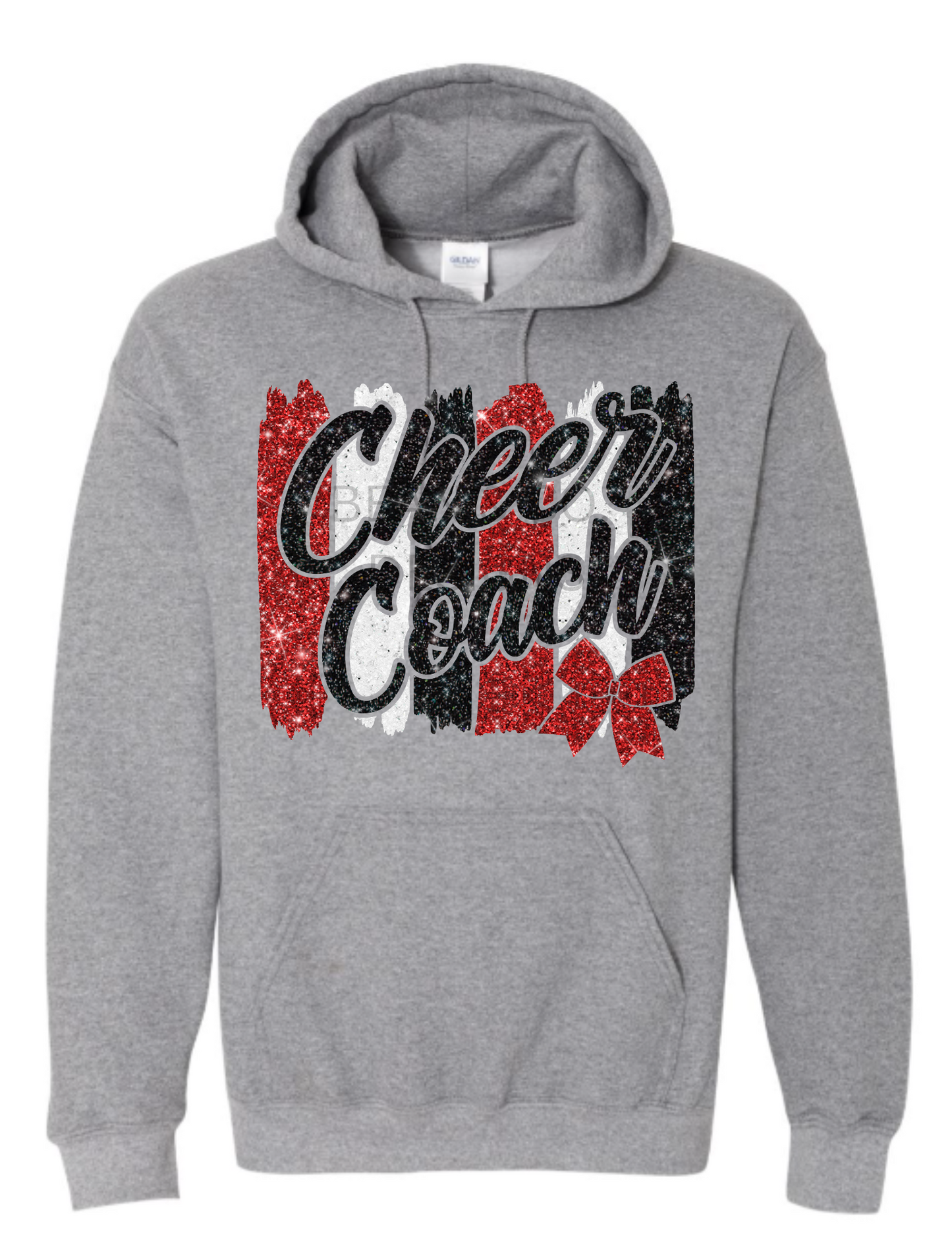 Cheer Coach Paint Strokes w/ Glitter Effect (Adult)