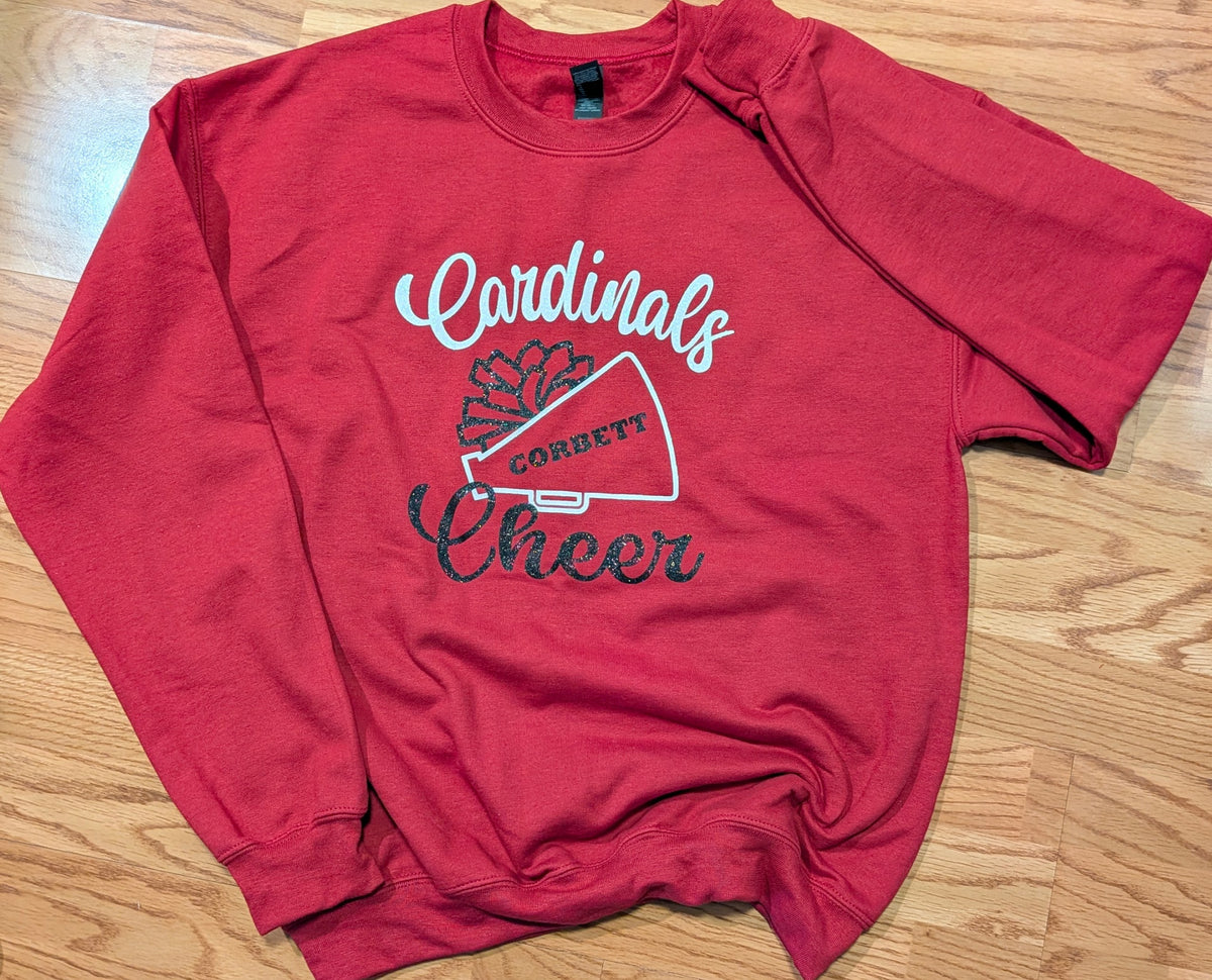 Corbett Cardinals w/Pom & Megaphone (FULL GLITTER) Adult