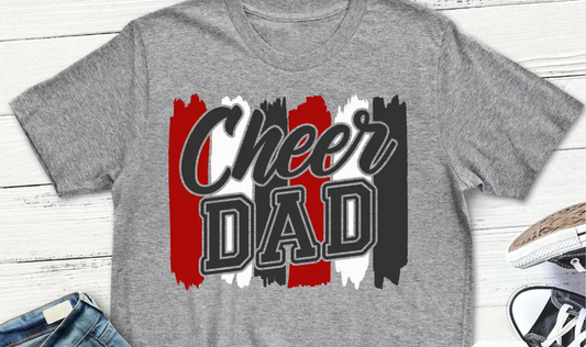 Cheer Dad Paint Strokes (Adult)