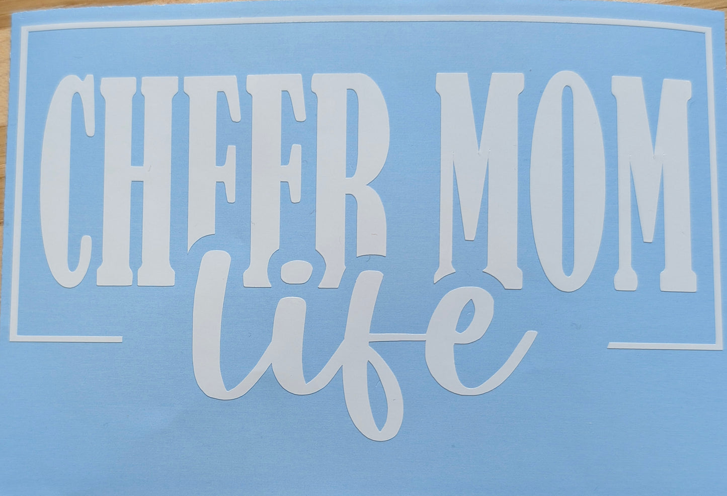 Cheer Mom Life Car Decal