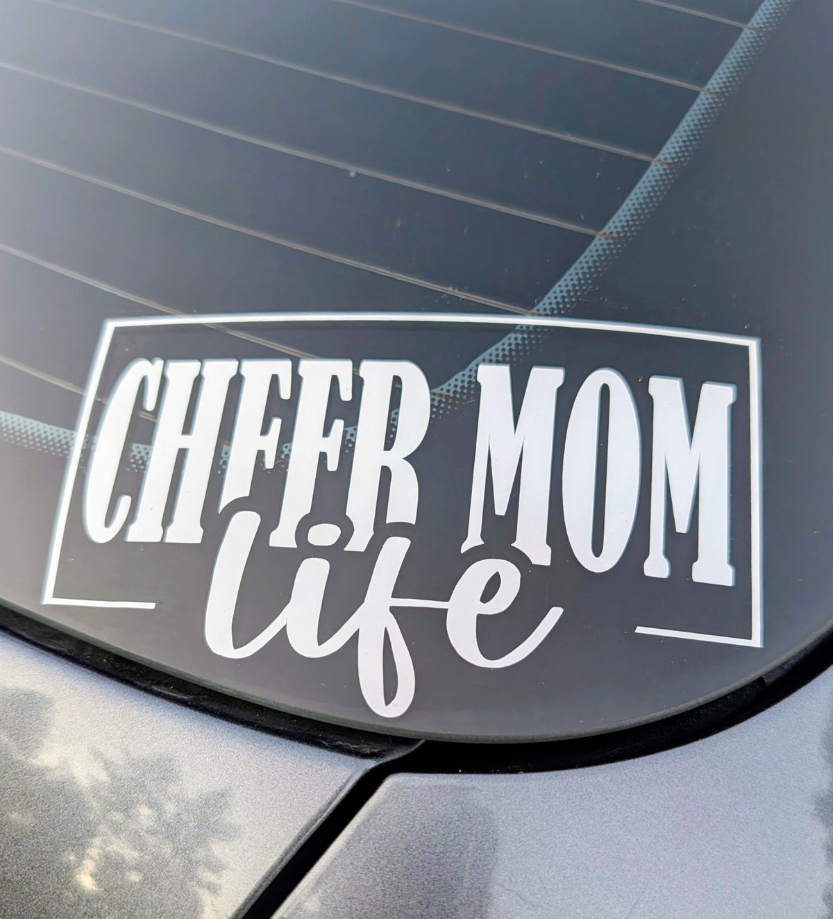 Cheer Mom Life Car Decal