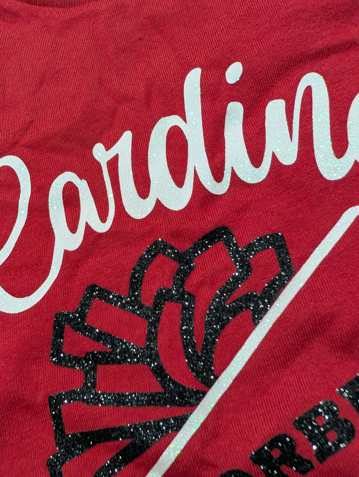 Corbett Cardinals w/Pom & Megaphone (FULL GLITTER) Adult