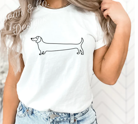 Dachsund Outline