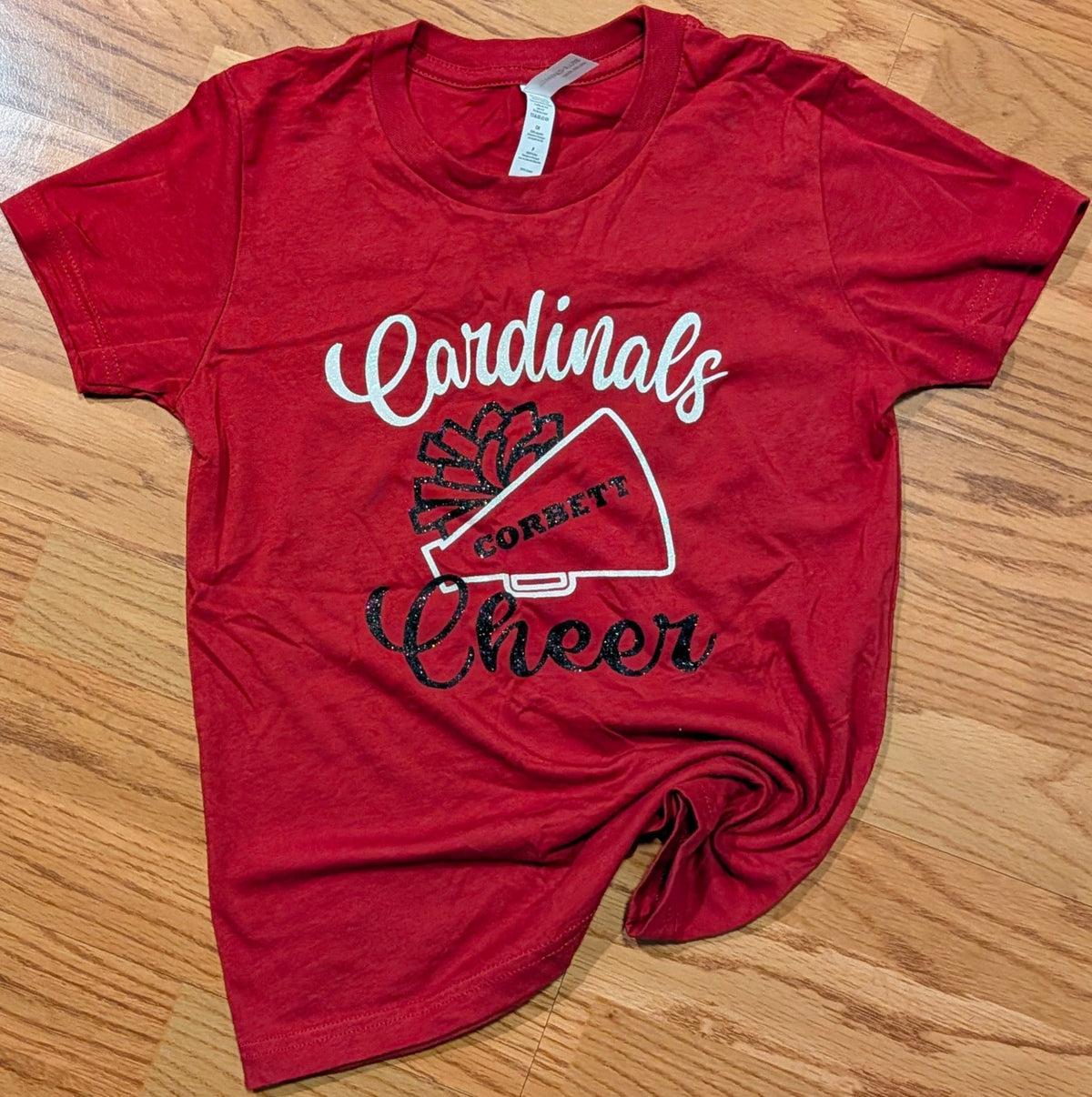 Corbett Cardinals w/Pom & Megaphone (FULL GLITTER) Adult