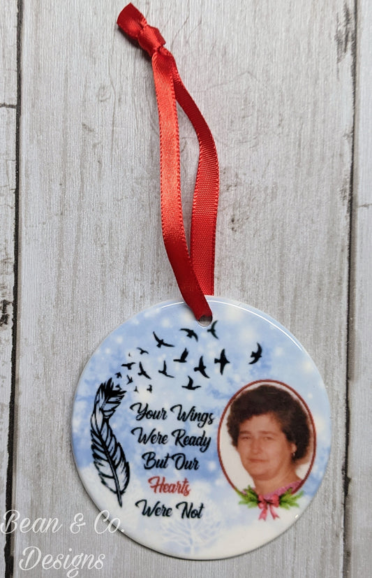 Christmas Memorial Photo Ornament